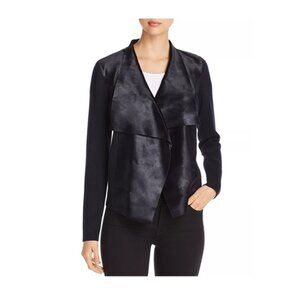 Elie Tahari Iona Draped Calf Hair Jacket